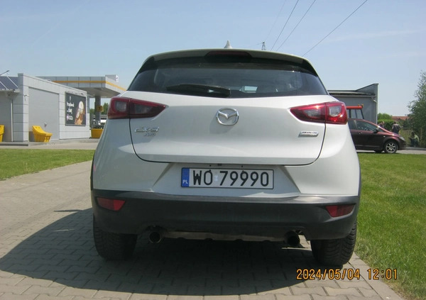 Mazda CX-3 cena 66900 przebieg: 77065, rok produkcji 2017 z Ostrołęka małe 172